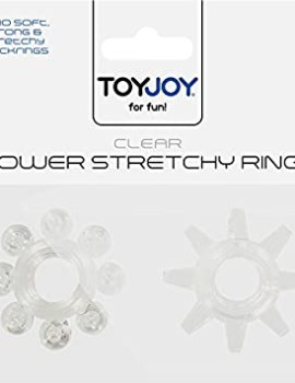 Toyjoy clear power stretchy rings
