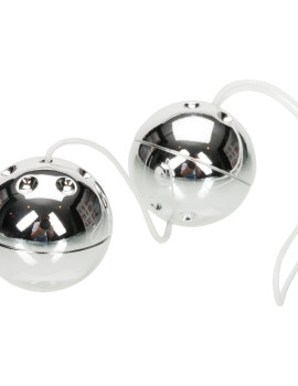 Silver plastic duo balls