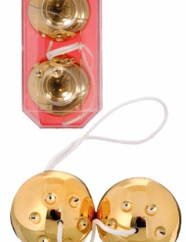 Gold plastic duo balls