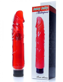 Juicy Jelly multispeed boss series vibrator red