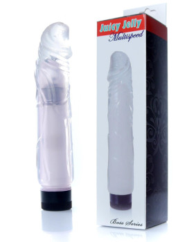 Juicy Jelly multispeed boss series vibrator clear