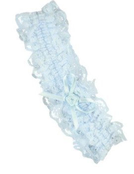 Smiffy's lace garter elasticated and with ribbons