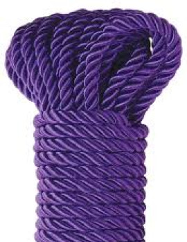 Fetish deluxe silky rope purple