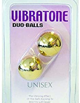 Gold plastic duo balls