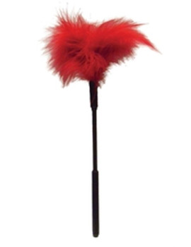 Go small feather tickler red