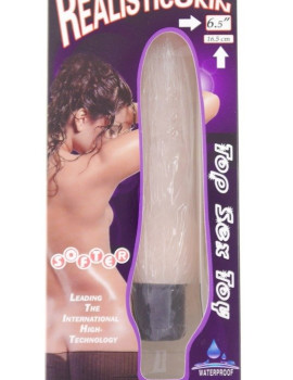 Realistic skin top sex toy 6,5"