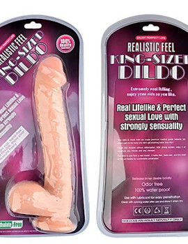 Realistic feel king-sized dildo