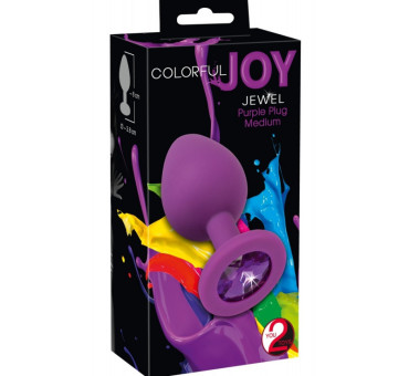 Colorfuljoy jewel purple plug medium