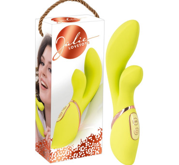 Jülie Lovetoys vibrator with clit stimulator