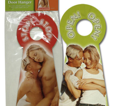 Türschild door hanger open/stop