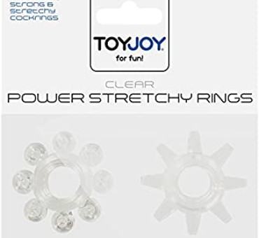 Toyjoy clear power stretchy rings