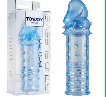 ToyJoy power Stud sleeve blue