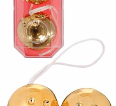 Gold plastic duo balls