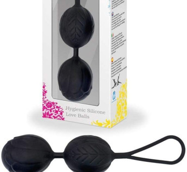 Relaxxxx hygienic silicone love balls black