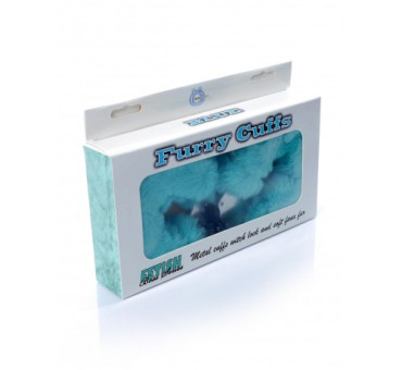 boss series Furry Cuffs blue