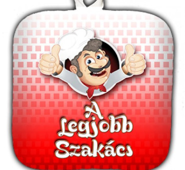 Nevesajándék edényfogó "a legjobb szakács"