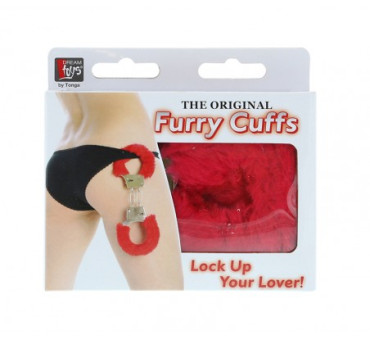 Furry Cuffs red