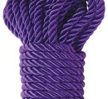 Fetish deluxe silky rope purple