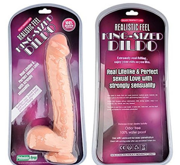 Realistic feel king-sized dildo