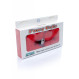 boss series Furry Cuffs red