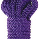 Fetish deluxe silky rope purple