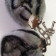 Furry Cuffs zebra