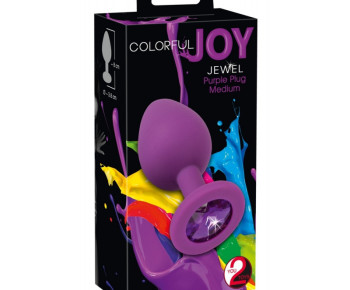 Colorfuljoy jewel purple plug medium