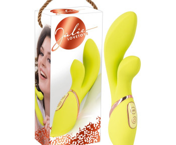 Jülie Lovetoys vibrator with clit stimulator