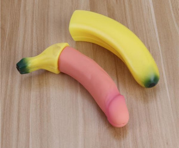 Man's sexy squirting banana