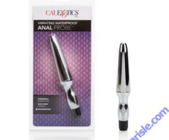 Calexotics vibrating waterproof anal probe silver