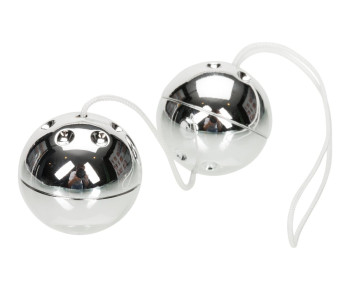 Silver plastic duo balls