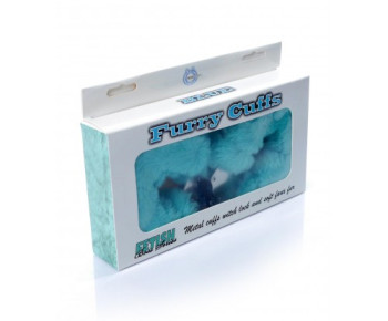 boss series Furry Cuffs blue