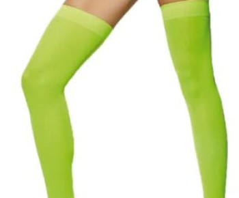 Fever hosiery opaque hold-ups neon green