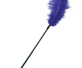 Go large feather tickler blue