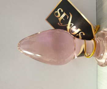 GLASS DILDÓ pink